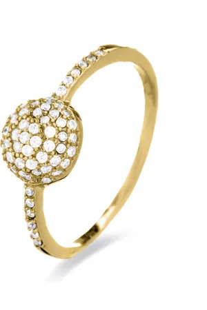 Luxenter Langui Ring Silber, Gelbgold und Zirkonia