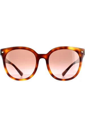 VALENTINO Rund Damen Havanna Violett bis Farbverlauf VA4083