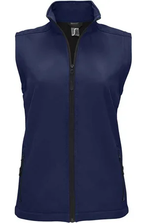 Sols Womens/Ladies Race Softshell Gilet (French Navy)
