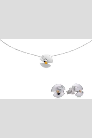 ORPHELIA Damen-Set aus 925er Sterlingsilber: Halskette + Ohrringe – SET-5661