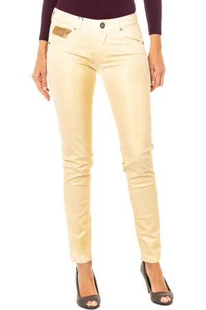 La Martina Stretchhose mit Glanzeffekt und schmal geschnittenem Saum HWT012 woman