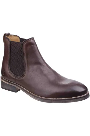 Cotswold Outdoor Mens Corsham Town Leder Pull On Casual Chelsea Ankle Boots (Dunkelbraun)