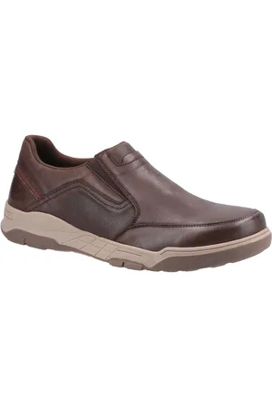 Hush Puppies Fletcher Leder Herren Kaffee Loafers