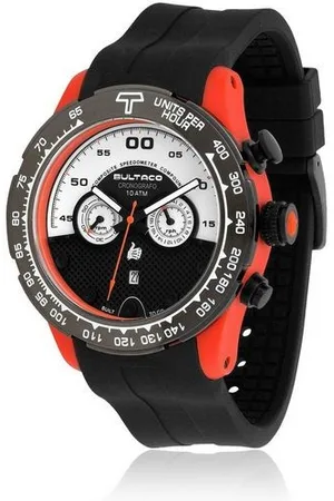 Bultaco Herrenuhr Quartz Orange