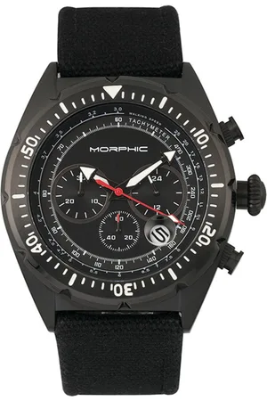 Morphic M53 Serie Chronograph mit Lederarmband und Datumsanzeige