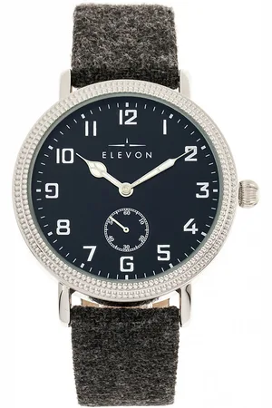 ELEVON Northrop Uhr mit wollüberzogenem Lederarmband