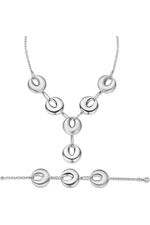 ORPHELIA Damen 925 Sterling Set: Kette + Armband - SET-018