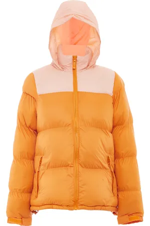 MO Wattierte Steppjacke Damen Pfirsich
