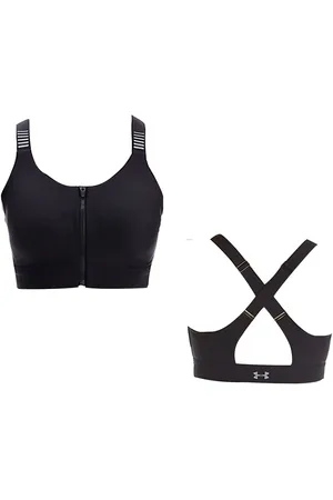 Under Armour Sports BH hohe Impact Reißverschluss Front Reflexion - Frauen