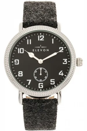 ELEVON Northrop Uhr mit wollüberzogenem Lederarmband