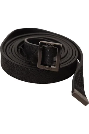Costume National Huftgurt aus Leder mit Metallschnalle
