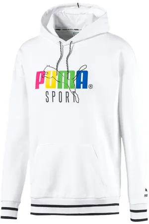 PUMA TFS Langarm Pullover White Herren Hoodie 597340 02