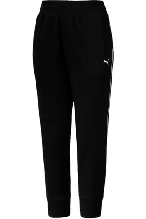 PUMA Rebel Womens Track Hosen Schweiß Joggers Bottoms Black 855419 01 x44a