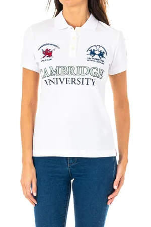 La Martina Kurzärmeliges Damen-Poloshirt mit Reverskragen 2WPG65