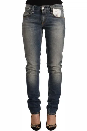 ACHT Gewaschene Skinny-Denim-Jeans mit mittlerer Taille