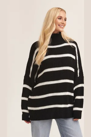 Gini London Hochgeschlossener Pullover aus Grobstrick
