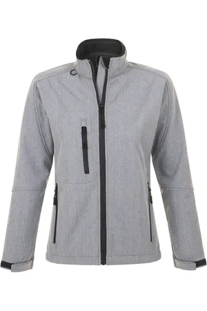 Sols Womens/Ladies Roxy Soft Shell Jacket (atmungsaktiv, winddicht und wasserabweisend) (Grey Marl)