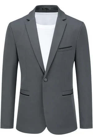 Allthemen Herren Anzugjacke Slim Fit Mantel Business Alltag Blazer