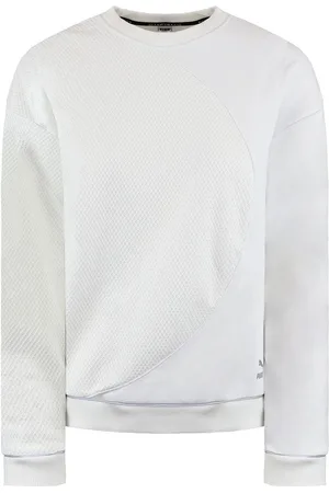 PUMA Evo Halfmoon Damen Weißer Pullover