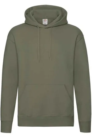 Fruit Of The Loom "Premium" Kapuzenpullover für Herren (Klassisch Olivgrün)