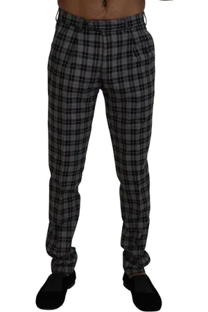 Bencivenga Karierte Slim-Fit-Hose