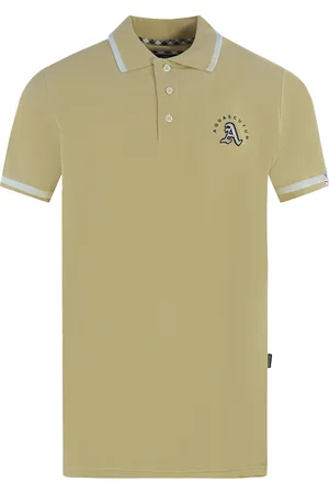 Aquascutum Geprägtes Poloshirt mit Spitze in Beige