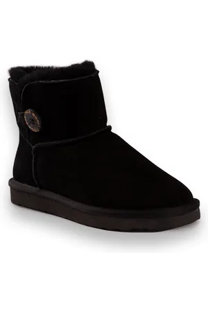 Aus Wooli Australia Unisex-Kurzstiefel aus Schafsleder Cabarita Button Boot