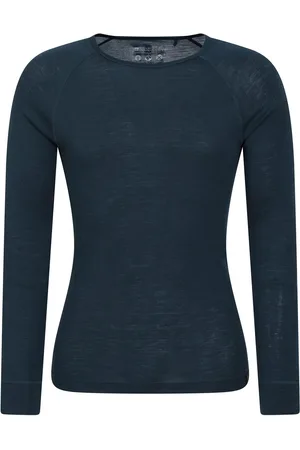 Mountain Warehouse Herren Merinowolle Thermal Top (Dunkelgrau)