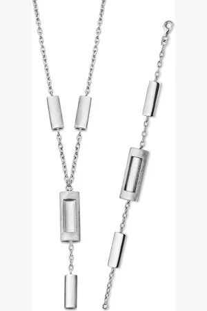 ORPHELIA Damen 925 Sterling Set: Kette + Armband - SET-046