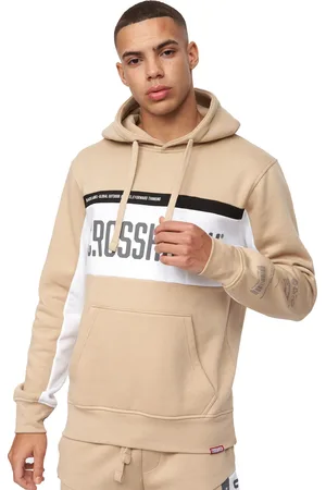 Crosshatch "Silomane" Kapuzenpullover für Herren (Steinfarben)