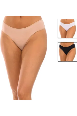Kisses and Love Pack-3 Damen-Slips aus Mikrofaser Q-EN905