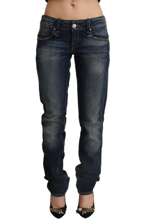 ACHT Dunkel gewaschene Baumwoll-Skinny-Denim-Jeans