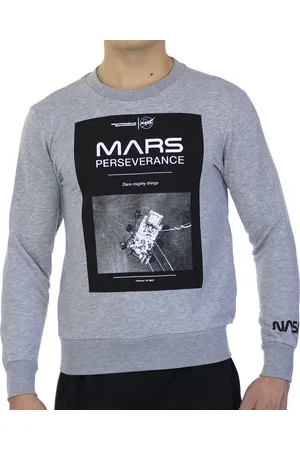 Nasa MARS03S Herren Sweatshirt mit langen Ärmeln und rundem Kragen