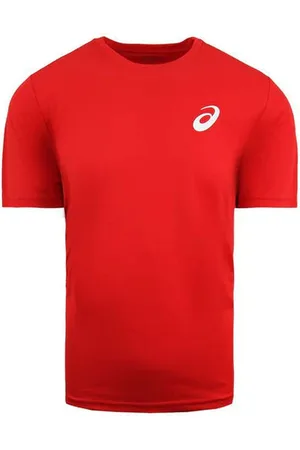 Asics Logo Rotes Herren-T-Shirt