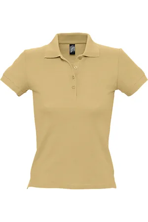 Sols PEOPLE Kurzärmeliges Polo-Shirt - Damen (Beige)