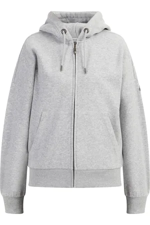 Dreimaster Oversized Kapuzenjacke Damen Melange