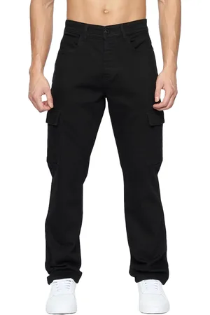 Crosshatch "Kremtap" Cargo-Jeans für Herren (Schwarz)