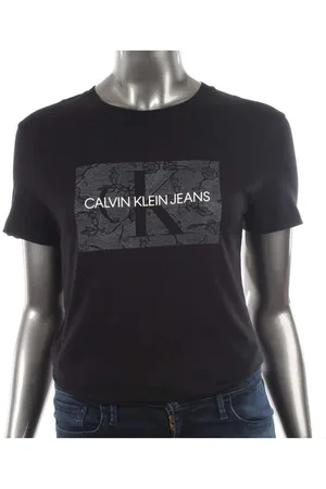 Calvin Klein T shirt Calvin Klein Femme w monogram nero