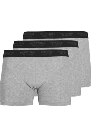 TeeShoppen The Original Performance Trunks 3er-Pack - Grau Melange