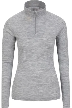 Mountain Warehouse Damen/Damen Merinowolle Zip Neck Thermal Top