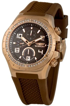 BOBROFF Unisex-Uhr Quartz Rosegold