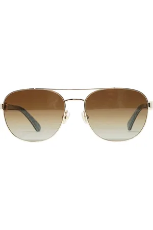 Kate Spade Havanna-Sonnenbrille mit braunen Glsern und Gold