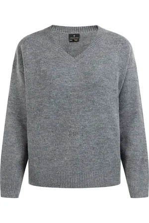 Dreimaster Strick Pullover Damen Melange