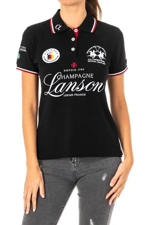 La Martina Kurzärmeliges Damen-Poloshirt mit Reverskragen 2WP160