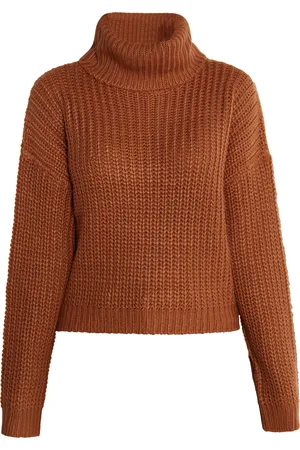 myMo Strickpullover Damen hellbraun