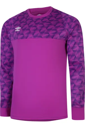Umbro "Flux" Torwarttrikot für Herren Langärmlig (Purpur Kaktus/Elektrisches /Weiß)