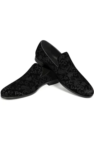 Allthemen Herren Penny Loafer mit edlem Jacquard