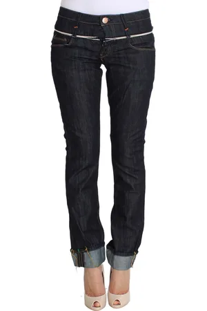 ACHT Gerade geschnittene Jeans aus echter Baumwolle in Dunkel