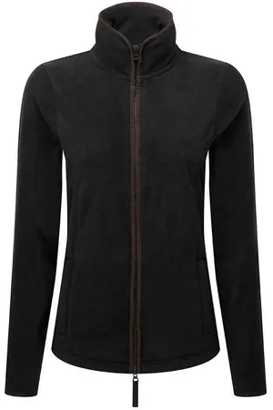 Premier Womens/Ladies Artisan Fleece-Jacke mit Kontrastbesatz ( /Braun)