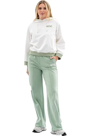 Tom Barron Damen-Hoodie mit Stickerei und geripptem Trainingsanzug-Set mit Seitenbesatz